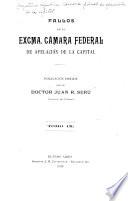 Fallos de la excma. Cámara Federal de Apelación de la Capital