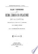 Fallos y disposiciones de la exma. Cámara de Apelaciones de la Capital
