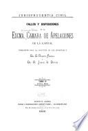 Fallos y disposiciones de la exma. Cámara de Apelaciones de la Capital