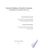 Fauna del altiplano y desierto de Atacama
