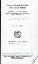 Federal Communications Commission Reports