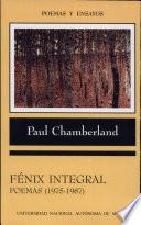 Fénix integral : poemas, 1975-1987 ; seguido de Después de Auschwitz