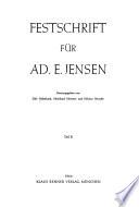 Festschrift für Ad. E. Jensen