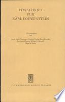 Festschrift für Karl Loewenstein