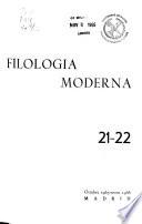 Filología moderna