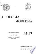 Filología moderna