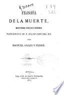 Filosofía de la muerte