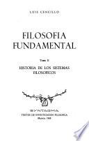 Filosofía fundamental: Historia de los sistemas filosóficos