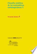 Libro Filosofía sintética de las matemáticas contemporáneas