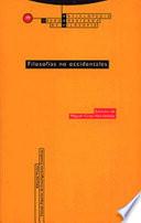 Libro Filosofías no occidentales