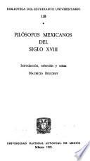 Filósofos mexicanos del siglo XVIII