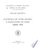 Financial Statistics of Cities Having a Population of Over 30,000