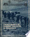 financiamiento de pequenos proyectos de desarrollo