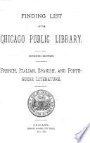 Finding list of the Chicago Public Library