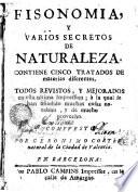 Fisonomia y varios secretos de naturaleza