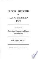 Flock Record of Hampshire Sheep