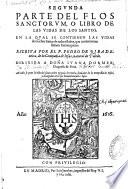 Flos Sanctorum de las vidas de los Santos