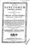 Flos sanctorum y historia general