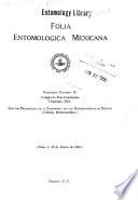 Folia entomologica Mexicana