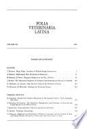 Folia Veterinaria Latina