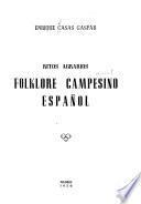 Folklore campesino español