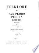 Folklore de San Pedro Piedra Gorda, Zacatecas