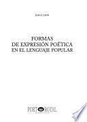 Formas de expresión poética en el lenguaje popular