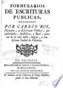 Formularios de escrituras publicas