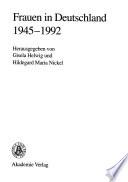 Frauen in Deutschland, 1945-1992