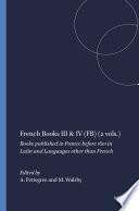 French Books III & IV (FB) (2 vols.)