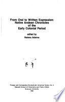 From Oral to Written Expression