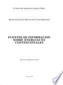 Fuentes de información sobre energías no convencionales