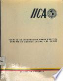 Fuentes de información sobre política agraria en América Latina y el Caribe