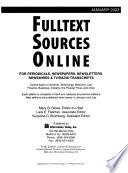 Fulltext Sources Online