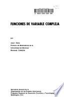 Funciones de variable compleja