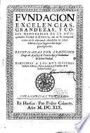 Fundacion, Excellencias, Grandezat y cosas memorables de la antiquissima Ciudad de Huesca