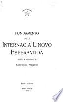 Fundamento de la internacia lingvo Esperantida, revizita k. aprovita da la Esperantida Akademio
