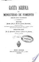 Gaceta Agricola del Ministerio de Fomento