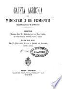 Gaceta Agricola del Ministerio de Fomento