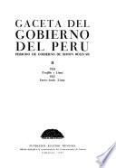 Gaceta del gobierno del Perú