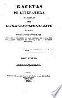 Gacetas de literatura de Mexico