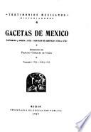 Gacetas de México ...