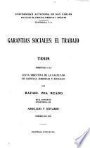 Garantías sociales: el trabajo