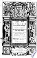 Gasparis Sanctii Centumputeolani, ... In quatuor Libros regum, & duos Paralipomenon, commentarii
