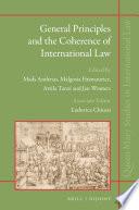 Libro General Principles and the Coherence of International Law