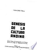 Génesis de la cultura andina