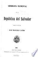Geografia elemental de la República del Salvador
