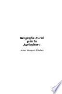 Geografía rural y de la agricultura