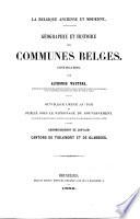 Geographie et histoire des communes Belges
