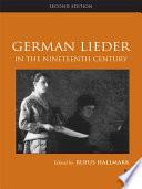 German Lieder in the Nineteenth Century